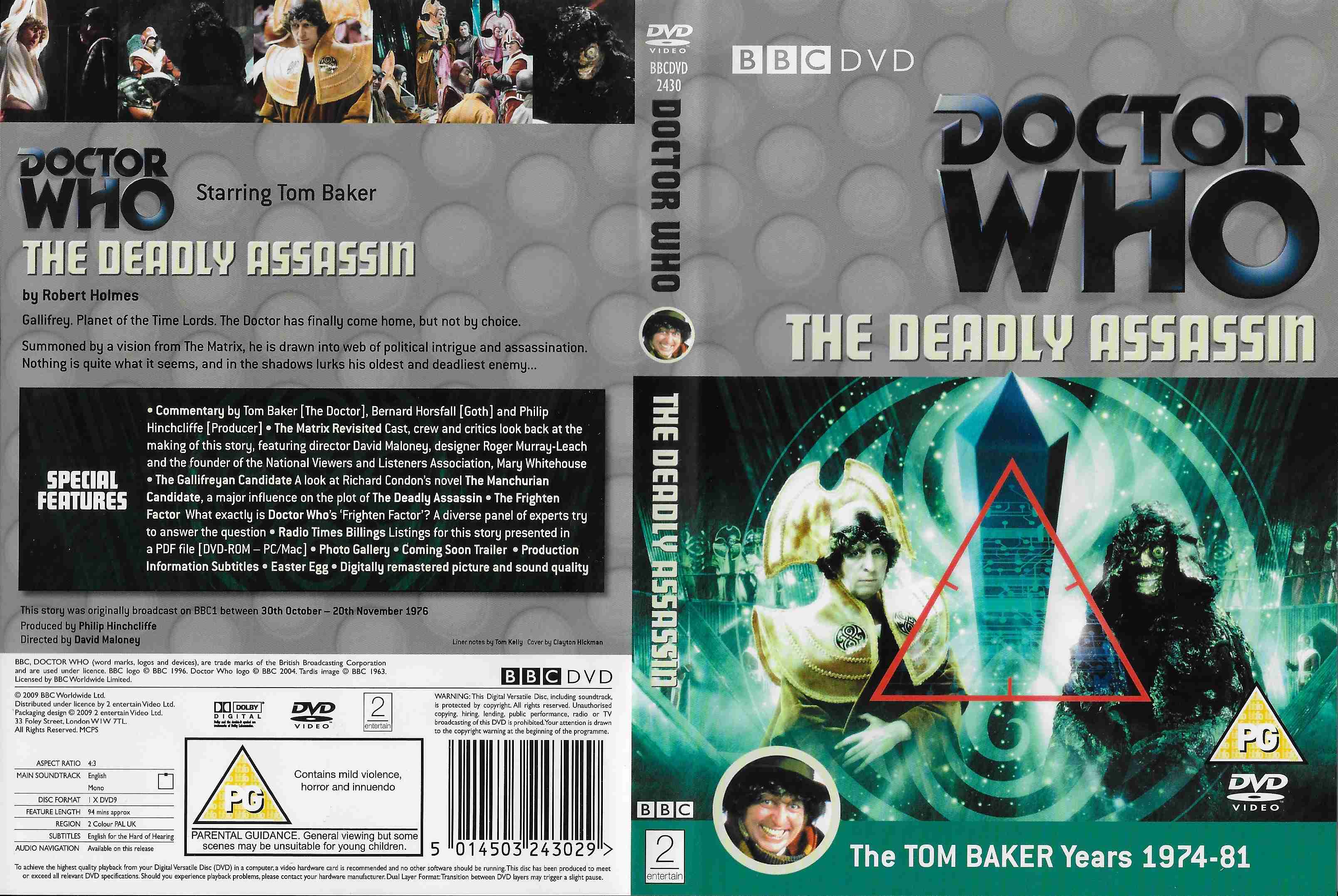 Picture of BBCDVD 2430 Doctor Who - The deadly assassin by artist Robert Holmes from the BBC records and Tapes library